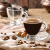 Helena Espresso Cups with Saucers, Set of 6 - CRYSTALIA GLASS
